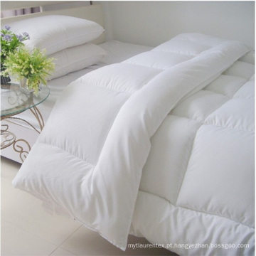 Tamanho dobro macio e confortável da cobertura branca da edredão da edredão da cama
